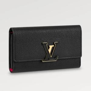 LOUIS VUITTON ルイヴィトン ポルトフォイユ カプシーヌ長財布【ノワール 】【送料無料】【正規品】