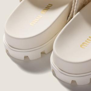ミュウミュウ MIU MIU クロシェ編みサン...の詳細画像2