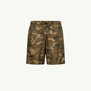 2025/26秋冬 MONCLER モンクレール メンズSHORTS DA BAGNO CON STAMPA水着【verde & marrone 】【送料無料】【正規品】