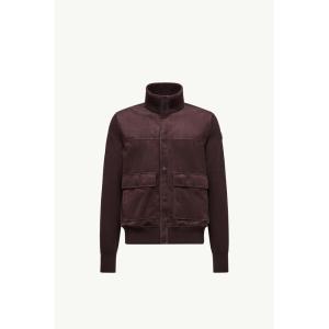 2025/26秋冬 MONCLER モンクレール メンズWOOL AND SUEDE CARDIGANジャケット【Marrone 】【送料無料】【正規品】