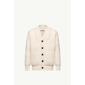 2025/26秋冬 MONCLER モンクレール メンズPADDED WOOL CARDIGAN + JIL SANDERジャケット【Bianco 】【送料無料】【正規品】
