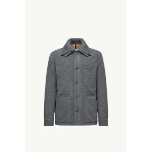 2025/26秋冬 MONCLER モンクレール メンズGERMAIN PADDED SHIRT JACKET IN WOOLジャケット【Grigio 】【送料無料】【正規品】