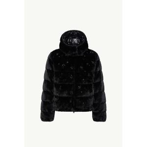 2025/26秋冬 MONCLER モンクレール レディースANDRONNE SEQUIN-EMBROIDERED HOODED DOWN JACKETダウンジャケット【Nero 】【送料無料】【正規品】