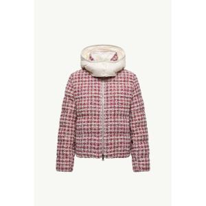 2025/26秋冬 MONCLER モンクレール レディースANDRONNE SHORT DOWN JACKET WITH HOODダウンジャケット【Bianco/Rosso 】【送料無料】【正規品】