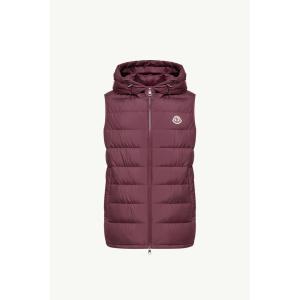 2026春夏 MONCLER モンクレール メンズMARSEILLAN HOODED DOWN GILETダウンベスト【Burgundy 】【送料無料】【正規品】