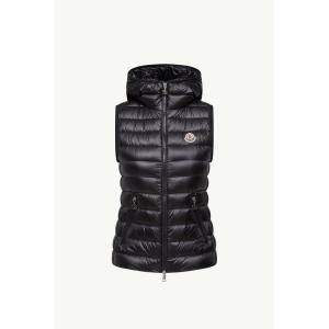 2026春夏 MONCLER モンクレール レディースGLYGOSSE HOODED DOWN GILETダウンベスト【Black 】【送料無料】【正規品】