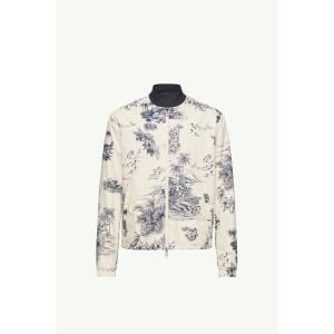 2026春夏 MONCLER モンクレール メンズACHENSEE REVERSIBLE BOMBER JACKETジャケット【White & Blue 】【送料無料】【正規品】
