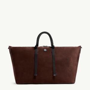 2026春夏 MONCLER モンクレール メンズCARLO SUEDE DUFFLE BAGバッグ【Brown 】【送料無料】【正規品】