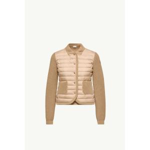 2026春夏 MONCLER モンクレール レディースCOTTON PADDED CARDIGANカーディガン【Beige 】【送料無料】【正規品】