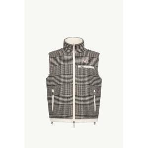 2026/27秋冬 MONCLER モンクレール メンズGIENAH REVERSIBLE WOOL BLEND DOWN GILETダウンベスト【Gray 】【送料無料】【正規品】