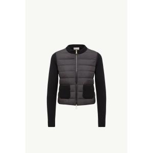 2026/27秋冬 MONCLER モンクレール レディースWOOL PADDED ZIP-UP CARDIGANジャケット【Black 】【送料無料】【正規品】