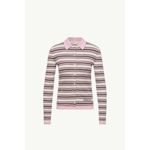 2026/27秋冬 MONCLER モンクレール レディースCotton Crepe Polo Shirtポロシャツ【Brown & Pink 】