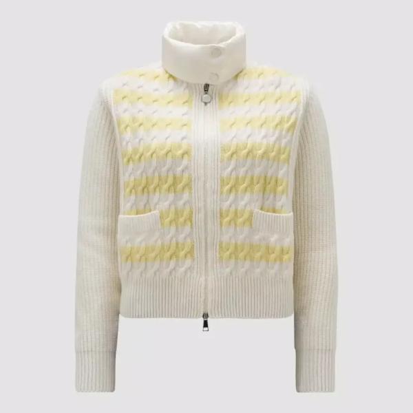 2024春夏 MONCLER モンクレール レディースCARDIGAN IMBOTTITO IN L...