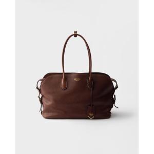 プラダ PRADA 2026秋冬 レディース シニェ ラージ レザー トートバッグ【ココア 】【送料無料】【正規品】