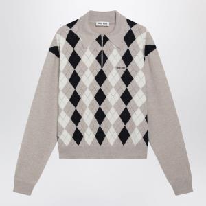 ミュウミュウ MIU MIU カシミヤ ポロシャツ MML08B_6033_F0006_S_OOO【ベージュ 】【送料無料】【正規品】