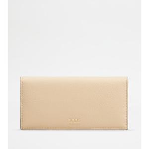 トッズ TOD'S 2024春夏 レディース レザー ウォレット 財布【クリーム 】【送料無料】【正規品】｜celebrity