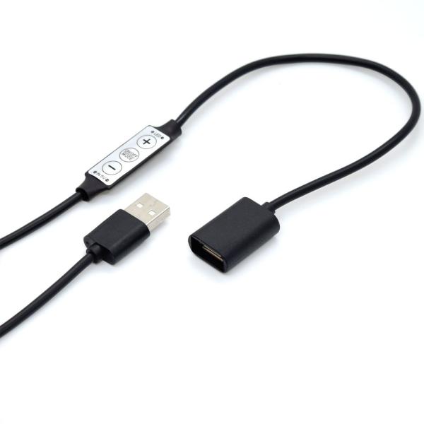 USB LED照明にスイッチ・明るさ調整・点滅機能をプラス！ USB POWER CONTROLLE...