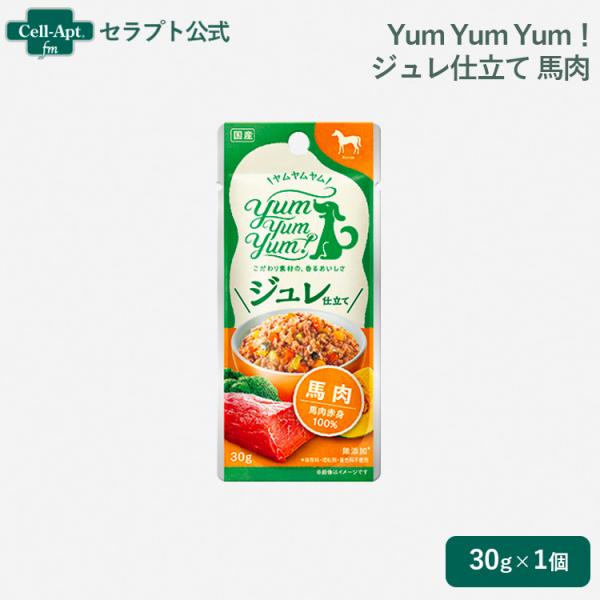 Yum Yum Yum！ ジュレ仕立て 馬肉 犬用 30g ［ネコポス発送］24点まで（ヤムヤムヤム...