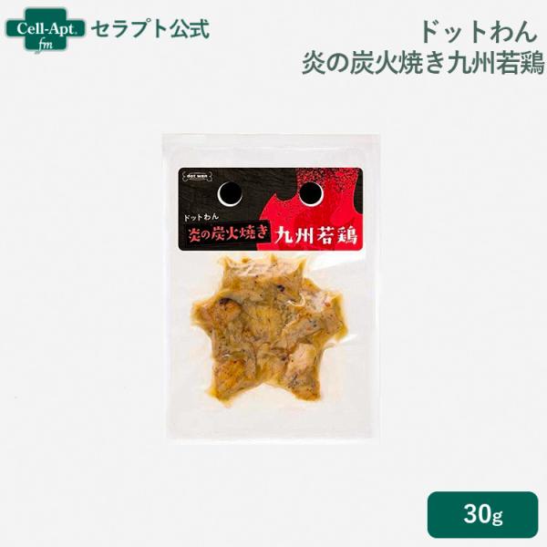 ドットわん 炎の炭火焼き九州若鶏 犬用 30g ［ネコポス発送］12個まで