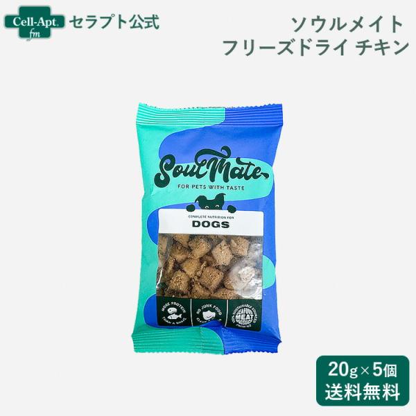ソウルメイト フリーズドライフード チキン 犬用 20g×5個（80398）