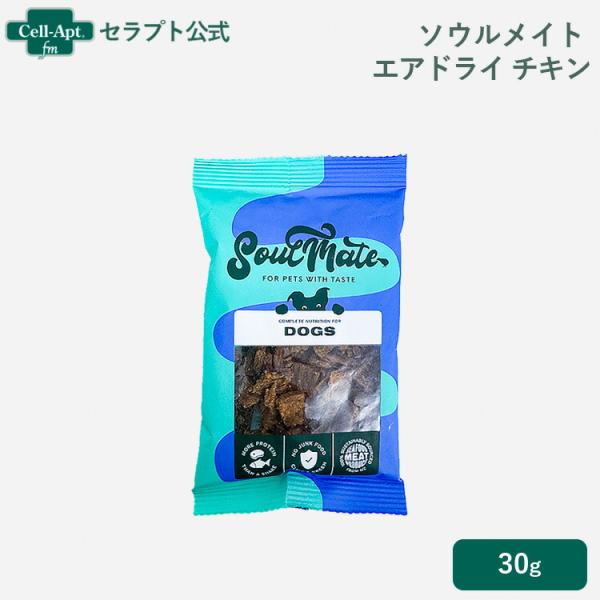 ソウルメイト エアドライフード チキン 犬用 30g［ネコポス発送］6袋まで（80213）