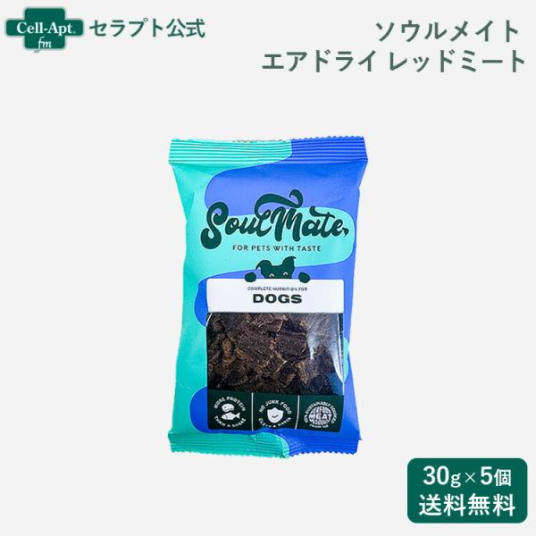ソウルメイト エアドライフード レッドミート 犬用 30g×5個（80183）