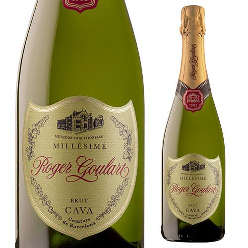 ワイン ロジャーグラート カヴァ ゴールド ブリュット 750ml 箱なし スパークリングワイン 泡...