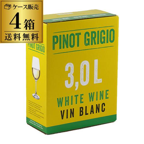 箱ワインセット 白 ボックスワイン ネオン ピノ グリージョ モルドヴァ 3l 3リットル×4箱 ボ...