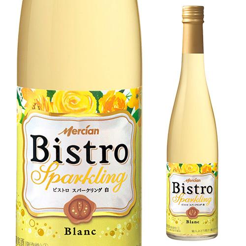 スパークリングワイン メルシャン ビストロ スパークリング 白 500ml 白泡 中口 日本 国産ワ...