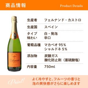 ワインセット 白泡 スパークリング バルデモン...の詳細画像3