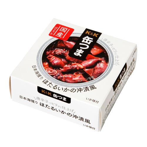 缶つま 日本海獲りほたるいかの沖漬風 70g おつまみ 缶詰 缶つま ほたるいか 沖漬 日本海 珍味...