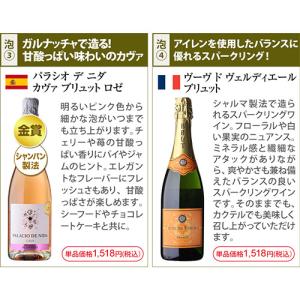 ワイン ワインセット 白 ロゼ泡 シャンパン製...の詳細画像5
