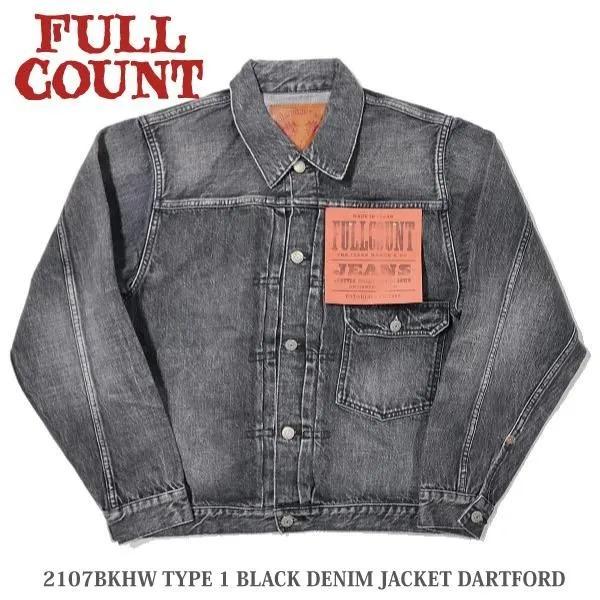 フルカウント 2107BKHW TYPE 1 BLACK DENIM JACKET DARTFORD...