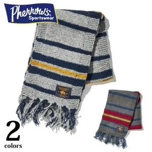 Pherrow's（フェローズ） ネパールハンドニットマフラー 24W-PNSM