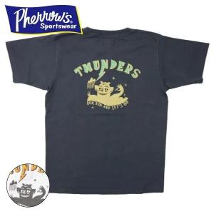 Pherrow's（フェローズ） ネコポス送料200円 24S-PT7 プリントTシャツ