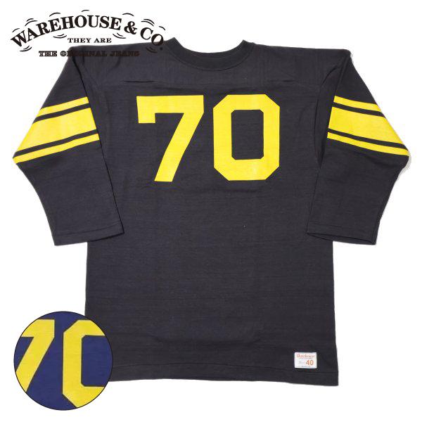 ウエアハウス Lot 4063 NO.70 7分袖フットボールTシャツ WAREHOUSE 2025...