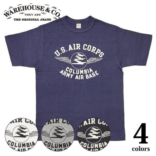 ネコポス送料200円 ウエアハウス 4601 COLUMBIA ARMY AIR BASE プリント...