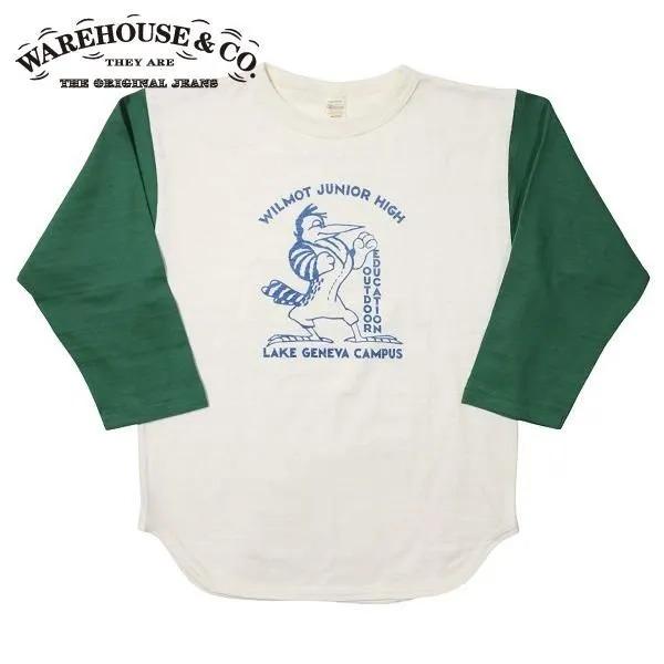 ネコポス送料200円 ウエアハウス Lot 4800 WILMOT JUNIOR HIGH 7分袖ベ...