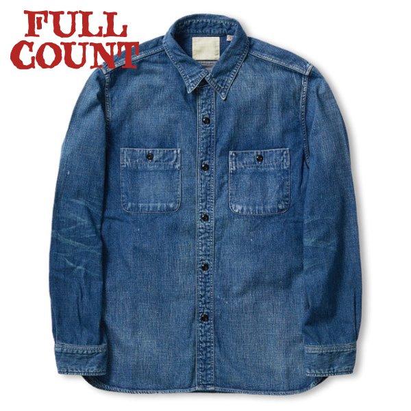 フルカウント 加工デニム ワークシャツ DENIM WORK SHIRTS HW 8OZ 4890H...