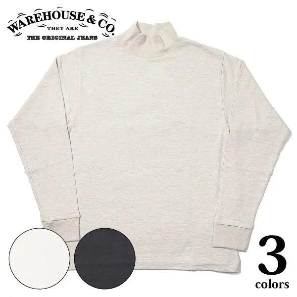 ネコポス送料200円 ウエアハウス 5910 長袖ハイネックTシャツ モックネック WAREHOUS...