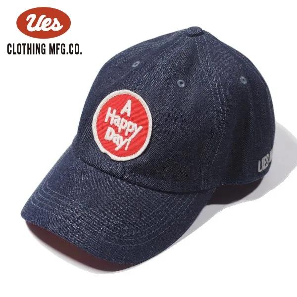 ウエス デニムキャップ ベースボールキャップ 帽子 A HAPPY DAY! レッド 82DC UE...