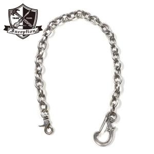 インセプション IPC-10 F-HOLE KARABINER WALLET CHAIN/ SILVER PRATING ウォレットチェーン ブラスチェーン INCEPTION