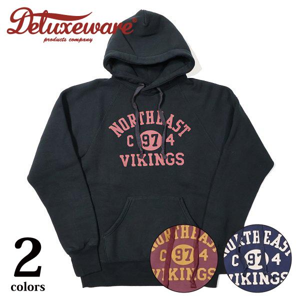 デラックスウエア LPL-07 NORTH EAST ラグランスリーブ スウェットパーカー DELU...