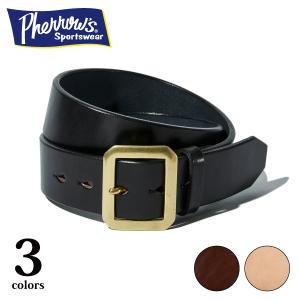 Pherrow's（フェローズ） ポイント5倍 UKサドルレザー 極太 ダブルピン