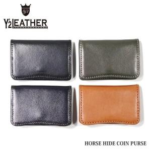 Y2leather ワイツーレザー三つ折り財布 本革 日本製 YW-09 Y'2 LEATHER ワイツーレザー YW-09 財布 BULL HIDE TRI-FOLD WALLET