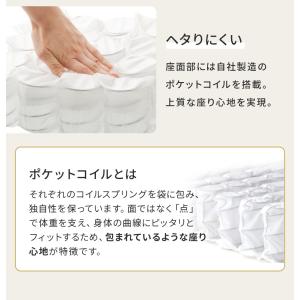 コンパクト カウチソファ リクライニング 脚付...の詳細画像4