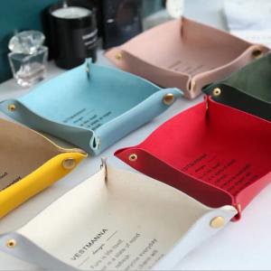 小物入れ レザートレイ 収納 整理 アクセサリー プレゼント