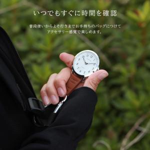 カラビナウォッチ 懐中時計 バッグチャーム ウ...の詳細画像2