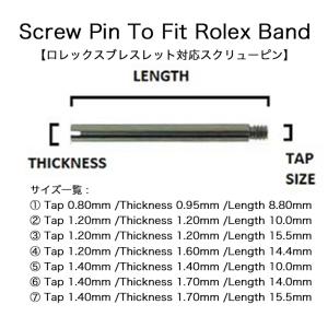 ロレックス スクリューピン 単品 高精度 バネ...の詳細画像1