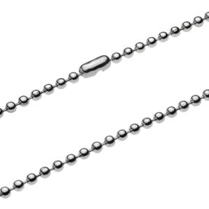 幅2.5mm ブラック ステンレス ボールチェーン ステンレスチェーン